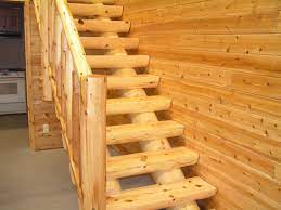 پله چوبی ویلایی